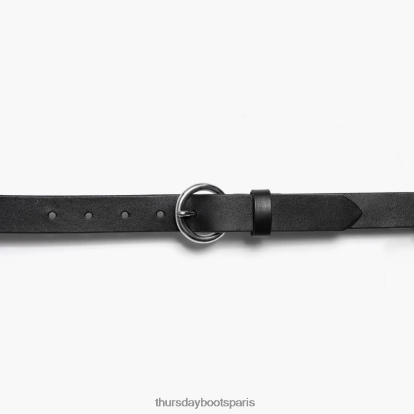 accessoires FX48NR465 femmes noir Thursday Boots ceinture en cuir cercle