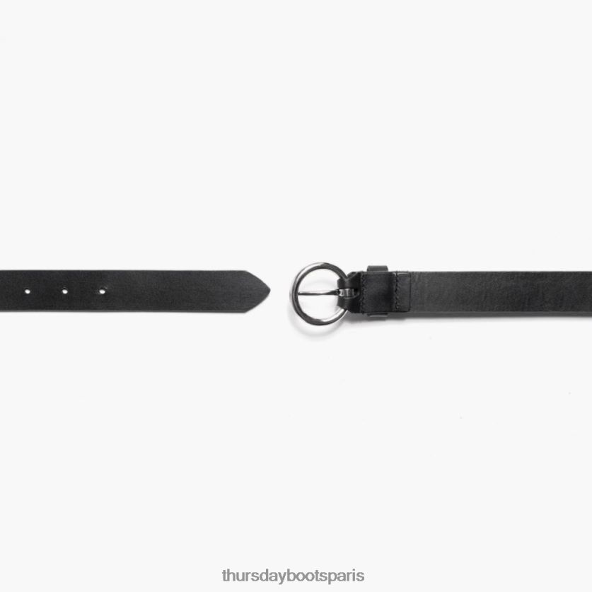 accessoires FX48NR465 femmes noir Thursday Boots ceinture en cuir cercle