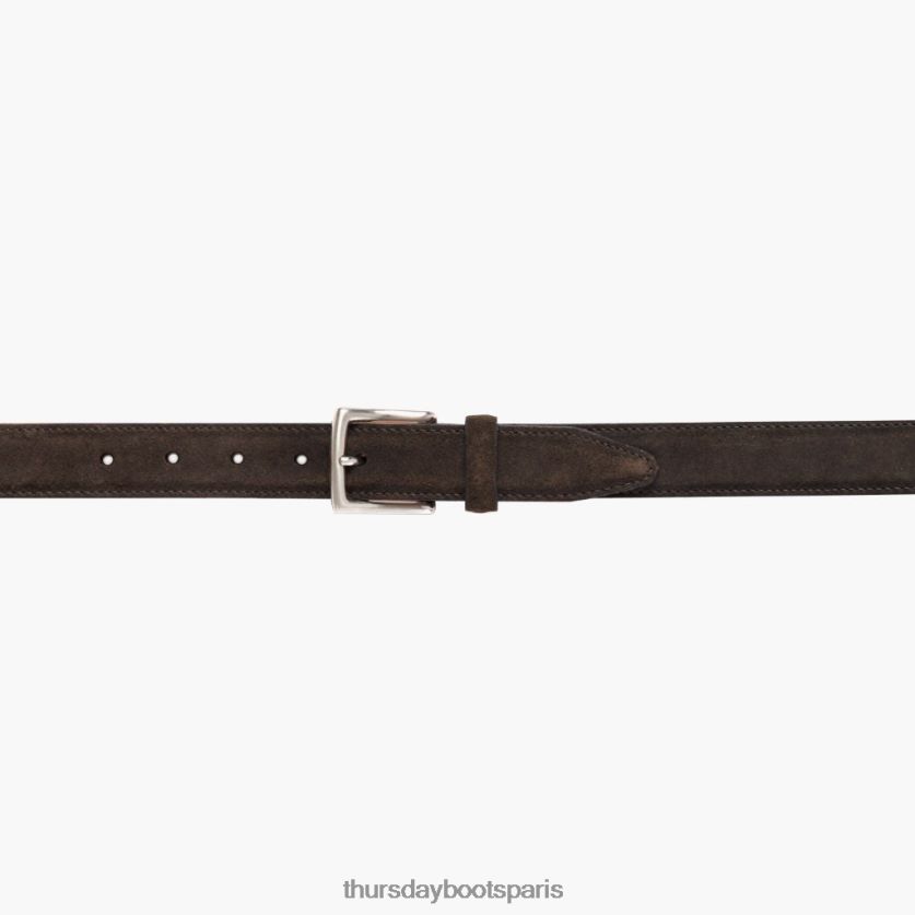 accessoires FX48NR470 femmes daim olive foncé Thursday Boots ceinture en cuir classique