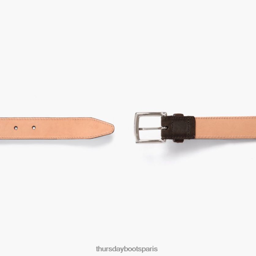 accessoires FX48NR470 femmes daim olive foncé Thursday Boots ceinture en cuir classique