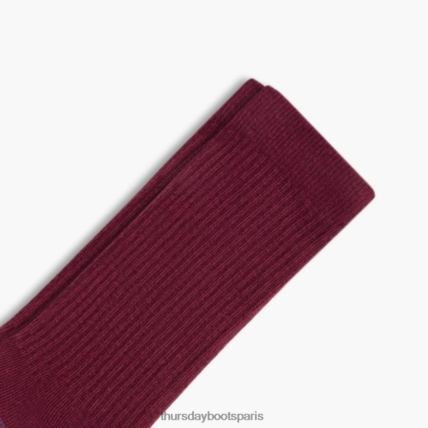 accessoires FX48NR531 femmes sang de boeuf Thursday Boots sodello chaussettes mi-mollet classiques