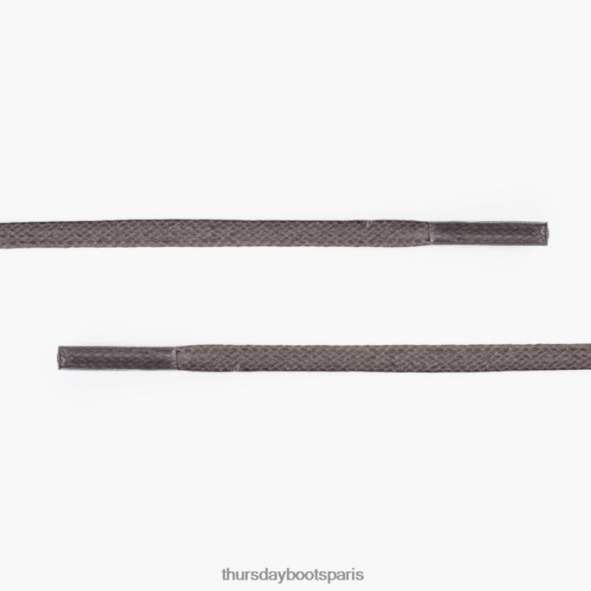 accessoires FX48NR538 femmes gris Thursday Boots lacets plats en coton ciré