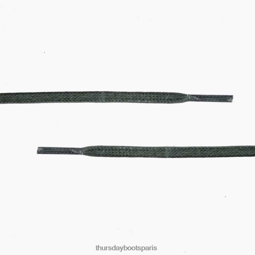 accessoires FX48NR539 femmes vert Thursday Boots lacets plats en coton ciré