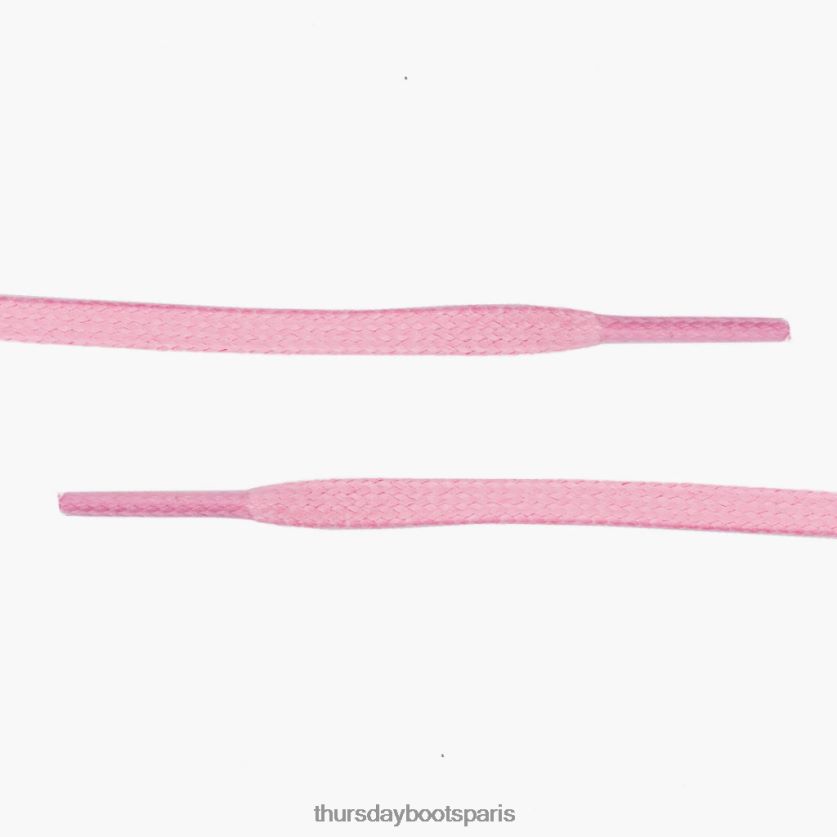 accessoires FX48NR543 femmes rose Thursday Boots lacets plats en coton ciré