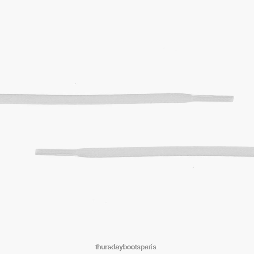 accessoires FX48NR545 femmes blanc Thursday Boots lacets plats en coton ciré