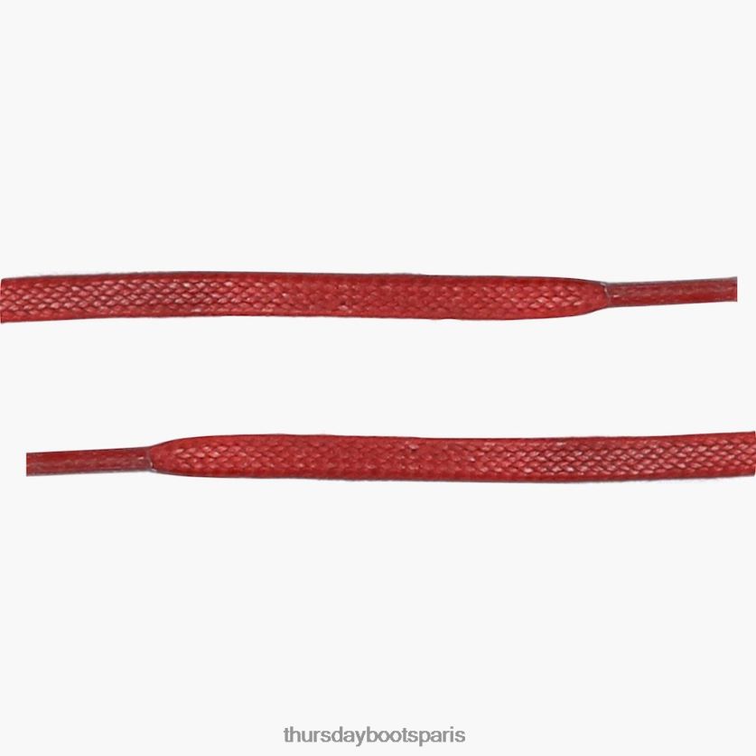 accessoires FX48NR546 femmes rouge Thursday Boots lacets plats en coton ciré