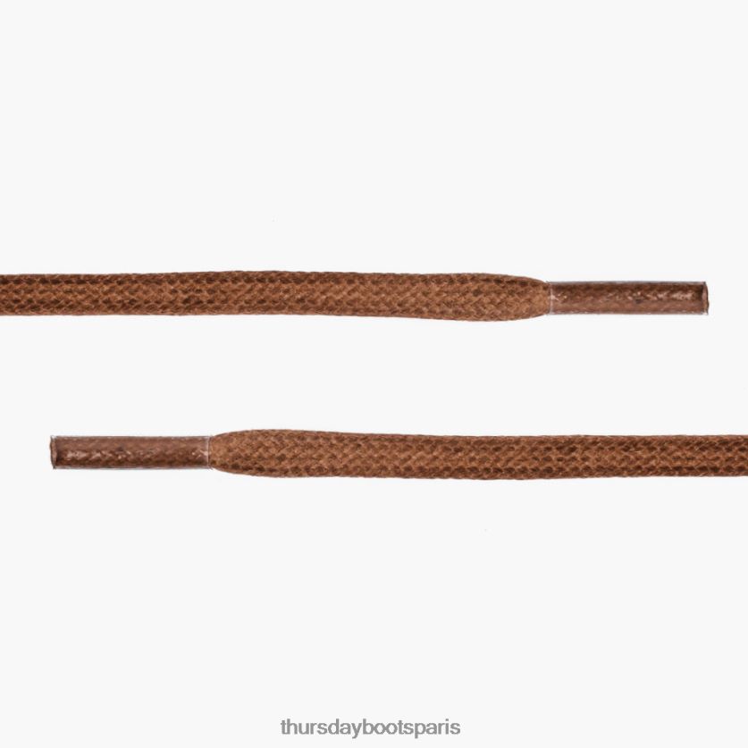 accessoires FX48NR547 femmes brun clair Thursday Boots lacets plats en coton ciré