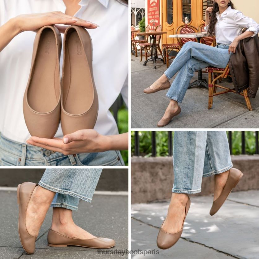 chaussures FX48NR479 femmes café au lait Thursday Boots Feliz