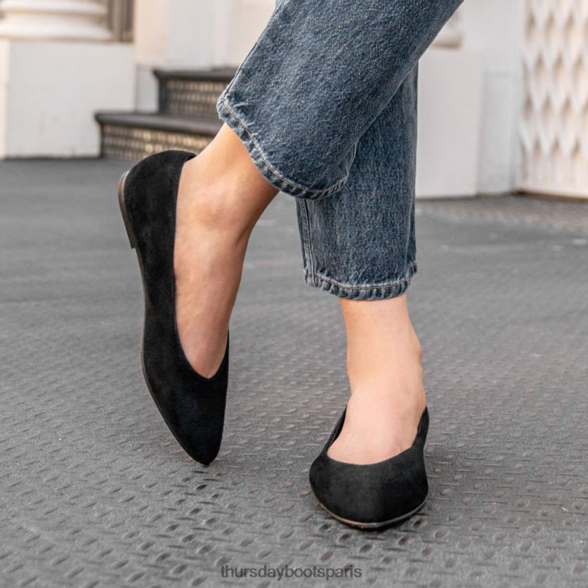 chaussures FX48NR482 femmes Suède noir Thursday Boots vive
