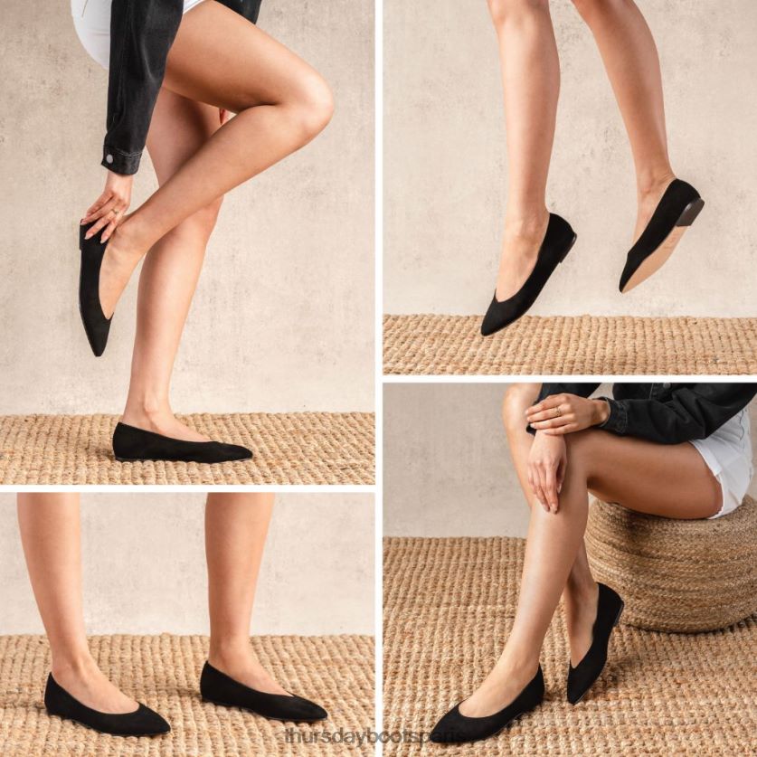 chaussures FX48NR482 femmes Suède noir Thursday Boots vive