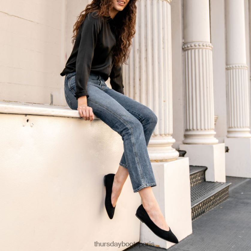 chaussures FX48NR482 femmes Suède noir Thursday Boots vive