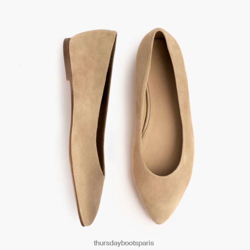 chaussures FX48NR483 femmes daim camel Thursday Boots vive