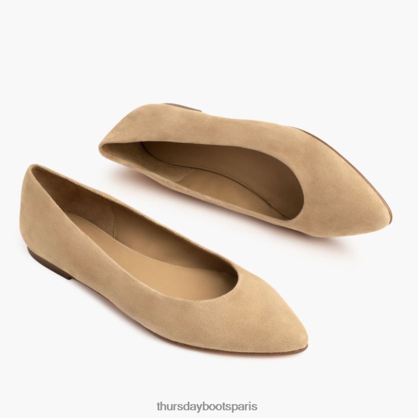 chaussures FX48NR483 femmes daim camel Thursday Boots vive