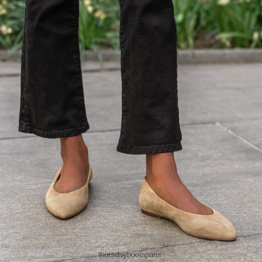 chaussures FX48NR483 femmes daim camel Thursday Boots vive