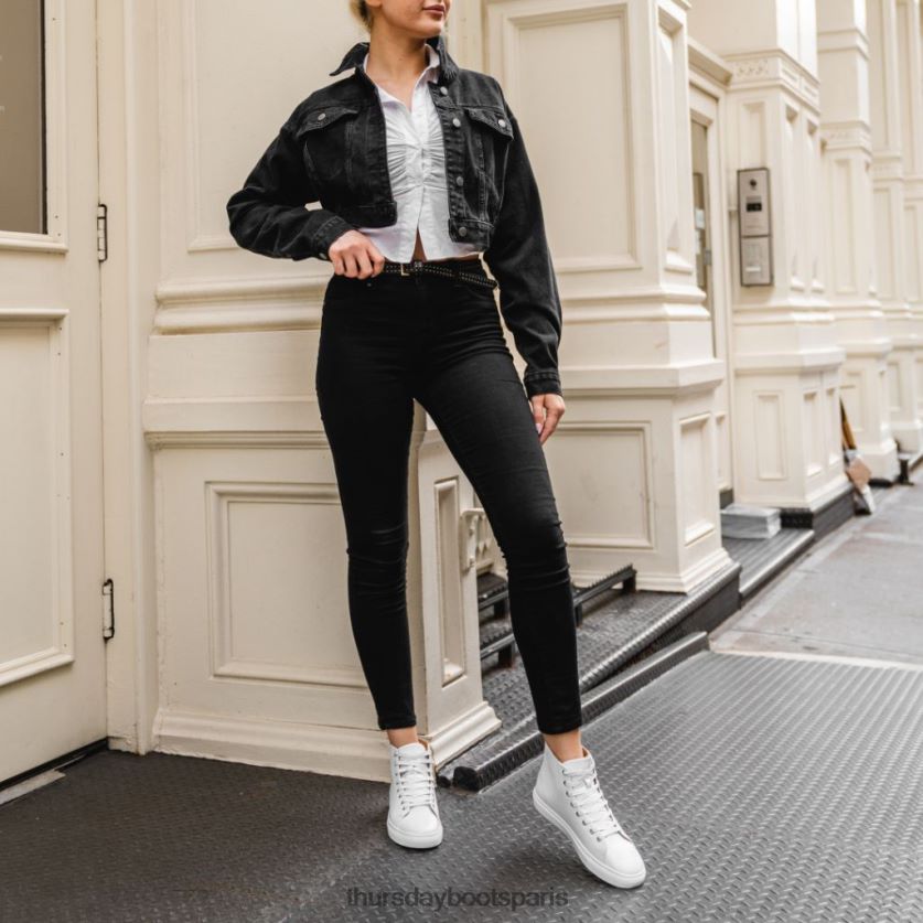 chaussures FX48NR475 femmes blanc Thursday Boots premier haut haut