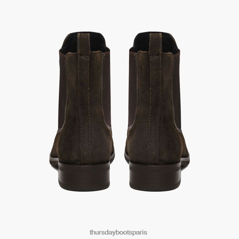chaussures FX48NR325 femmes daim olive foncé Thursday Boots duchesse
