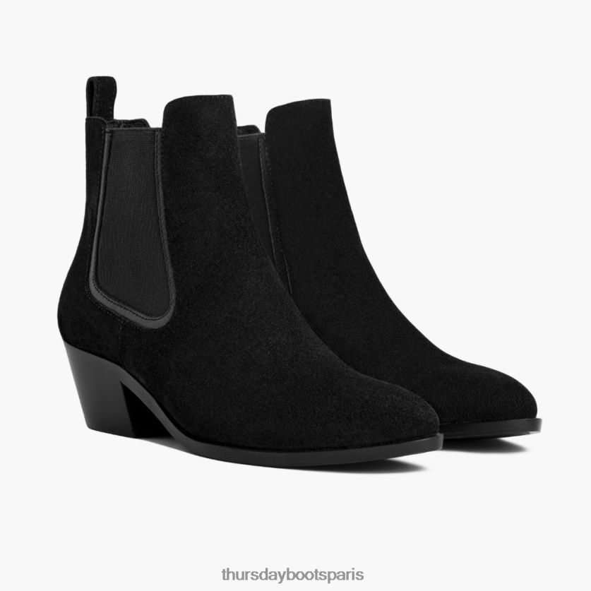 chaussures FX48NR335 femmes noir Thursday Boots chausson duchesse