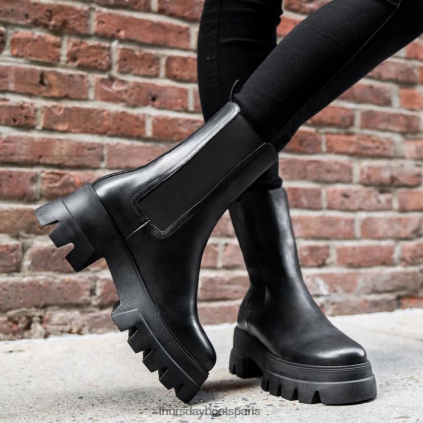 chaussures FX48NR347 femmes noir Thursday Boots règne