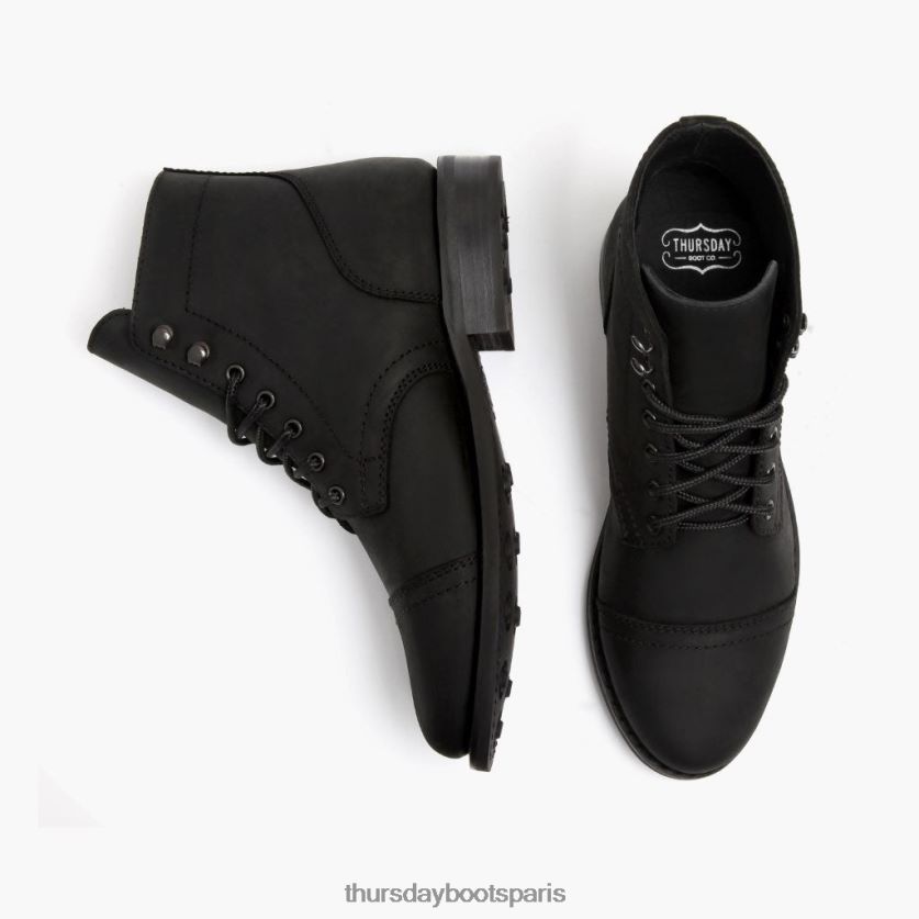 chaussures FX48NR349 femmes noir mat Thursday Boots capitaine