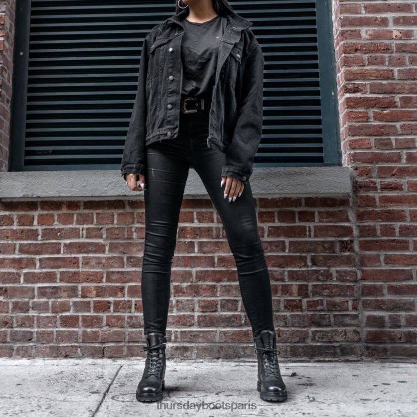 chaussures FX48NR360 femmes noir Thursday Boots combat