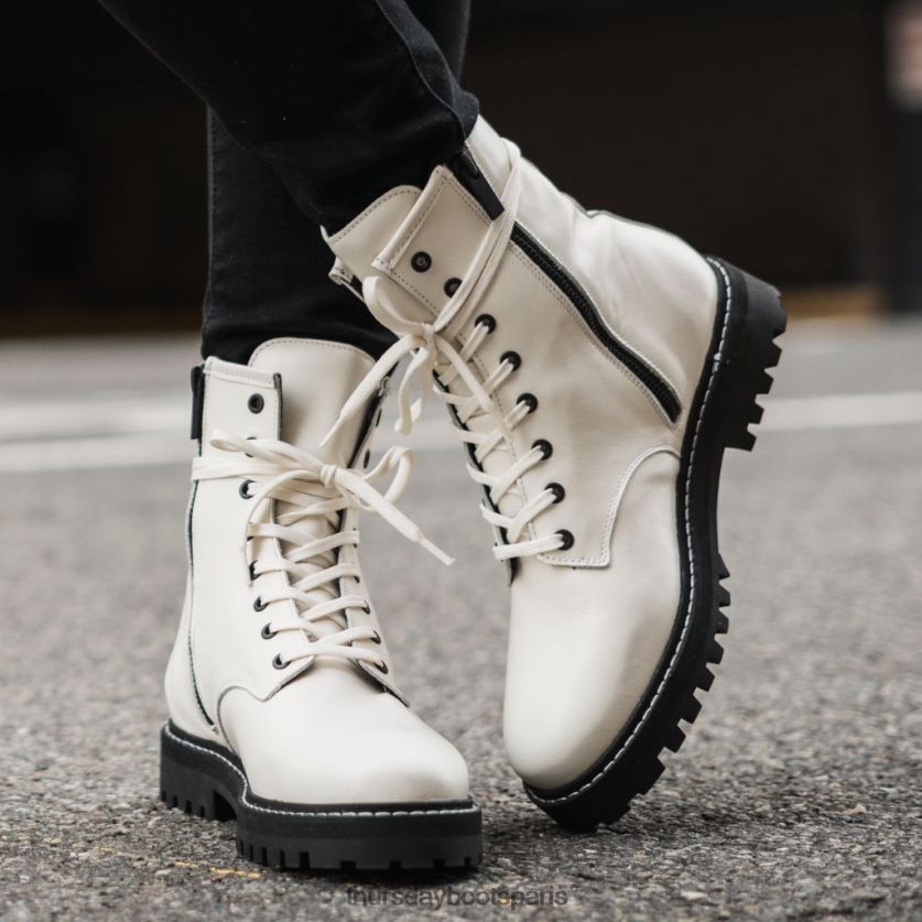 chaussures FX48NR362 femmes écru Thursday Boots combat