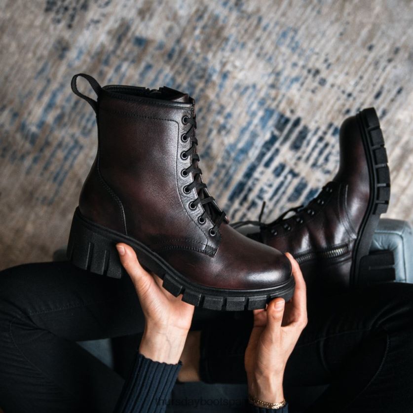 chaussures FX48NR364 femmes cerise noire Thursday Boots coda