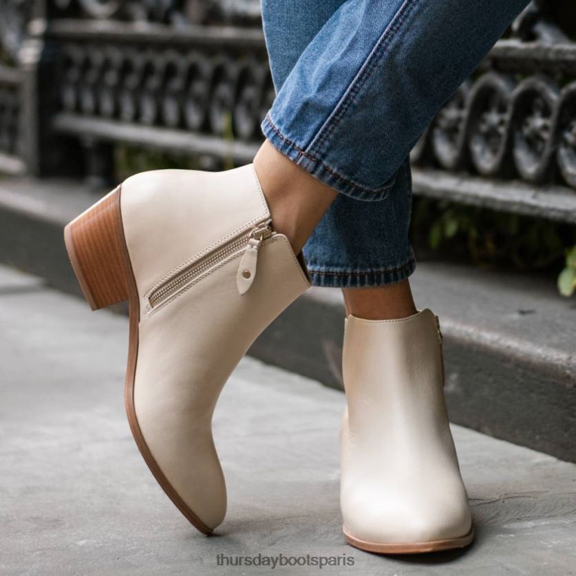 chaussures FX48NR371 femmes beige Thursday Boots centre ville