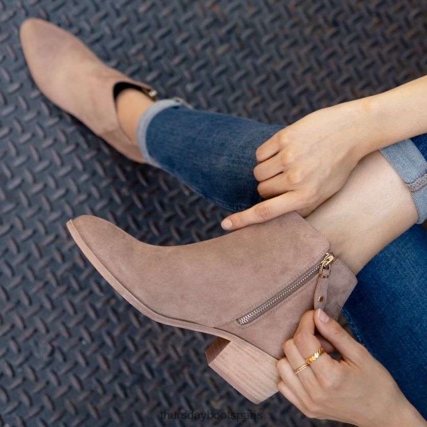 chaussures FX48NR373 femmes brun rosé Thursday Boots centre ville