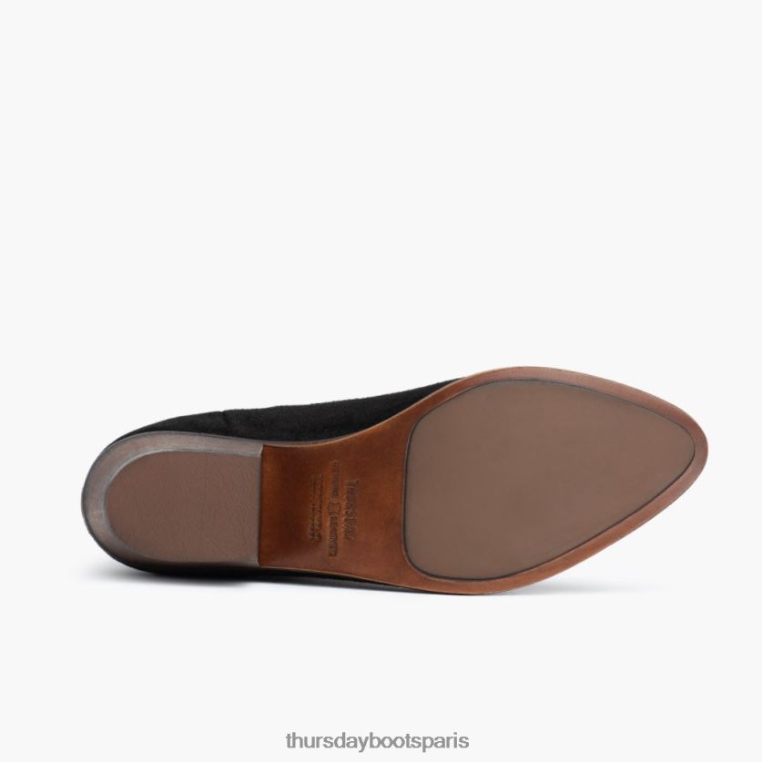 chaussures FX48NR375 femmes Suède noir Thursday Boots chausson rêveur