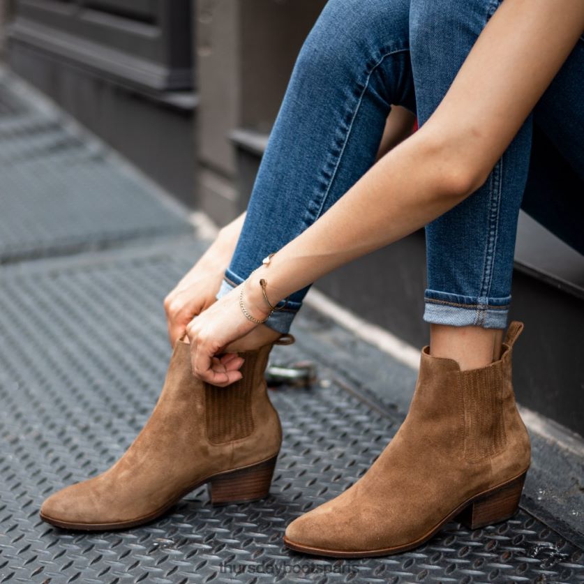 chaussures FX48NR378 femmes brun doré Thursday Boots chausson rêveur