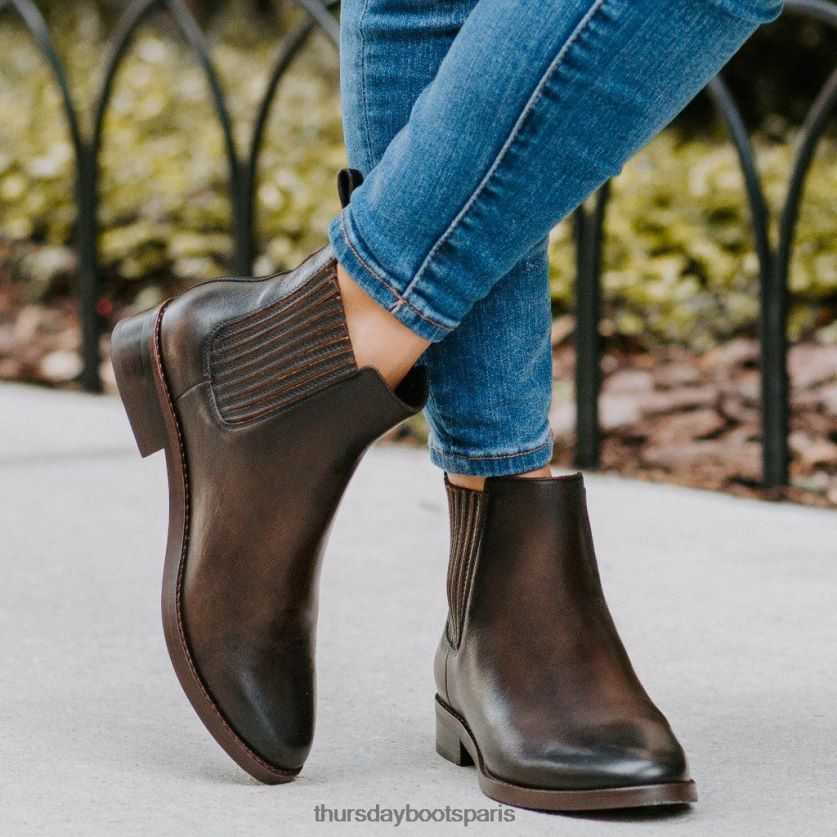 chaussures FX48NR380 femmes café noir Thursday Boots rêveur