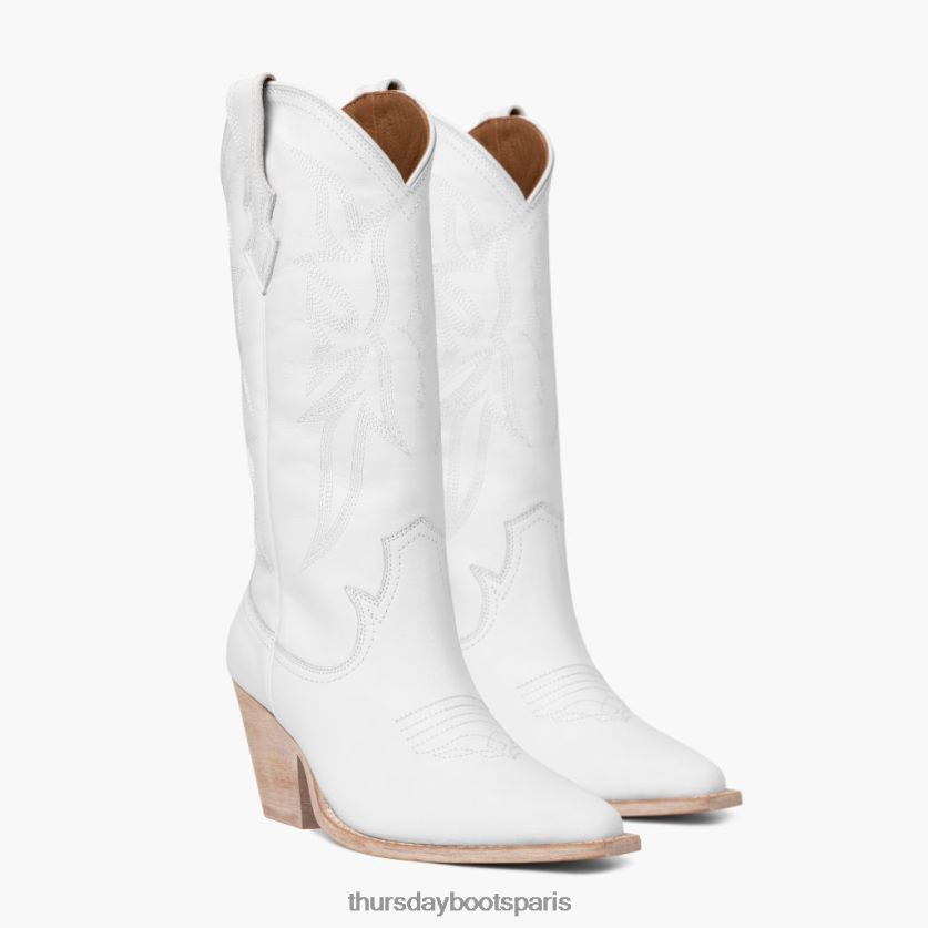 chaussures FX48NR389 femmes blanc Thursday Boots rodeo