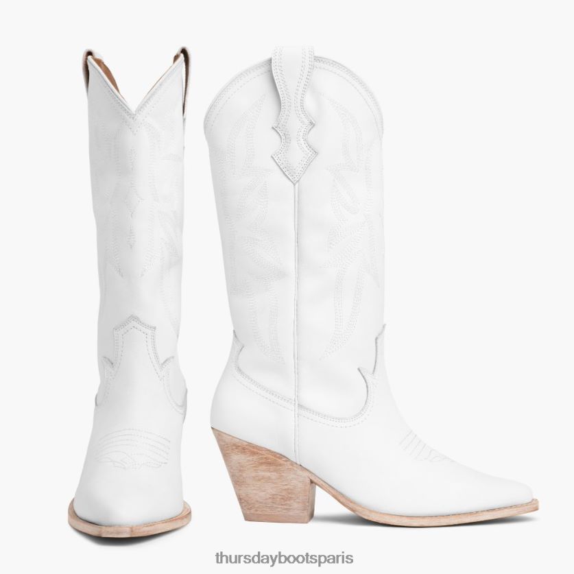 chaussures FX48NR389 femmes blanc Thursday Boots rodeo