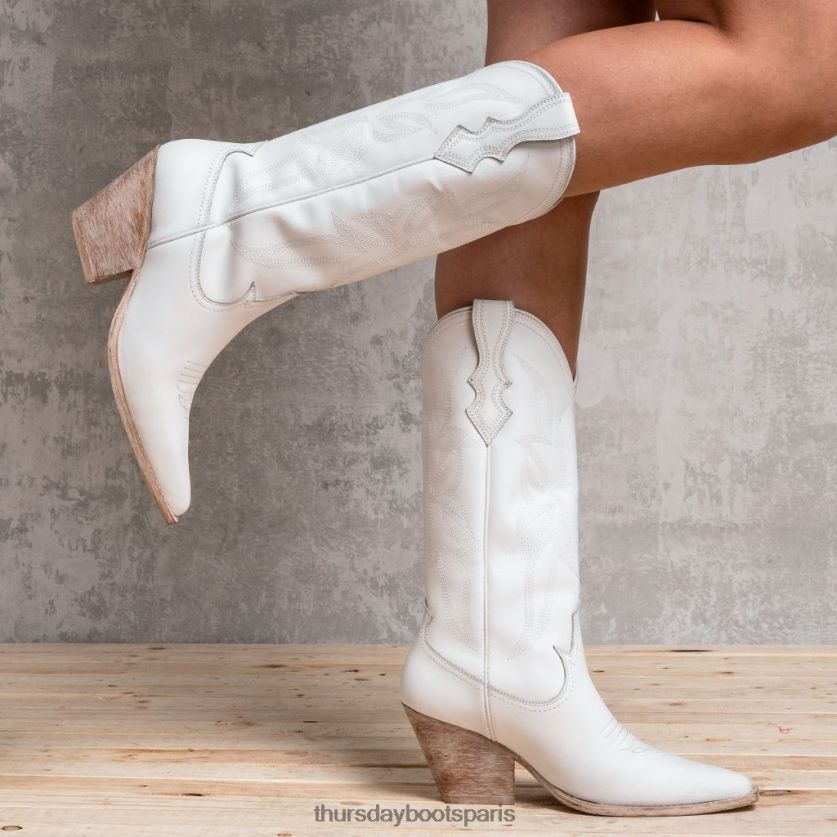 chaussures FX48NR389 femmes blanc Thursday Boots rodeo