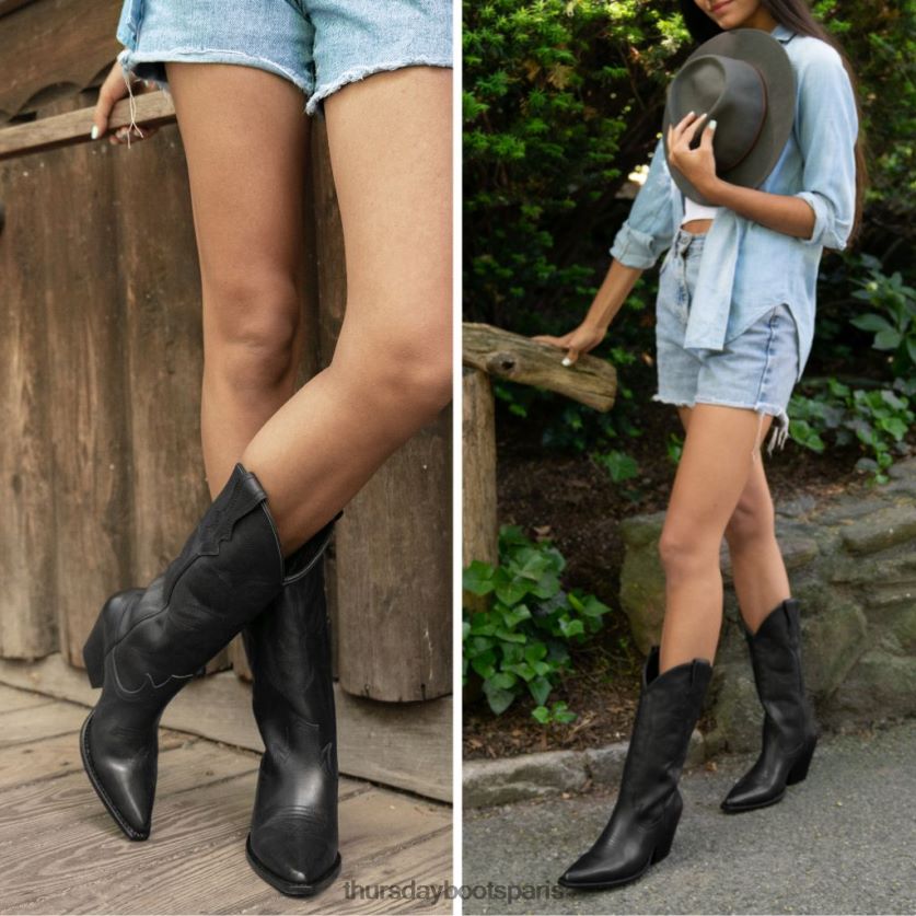 chaussures FX48NR390 femmes noir Thursday Boots rodeo