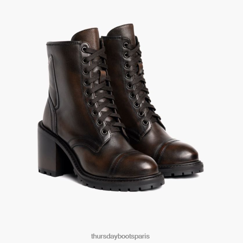chaussures FX48NR407 femmes café noir Thursday Boots rebelle