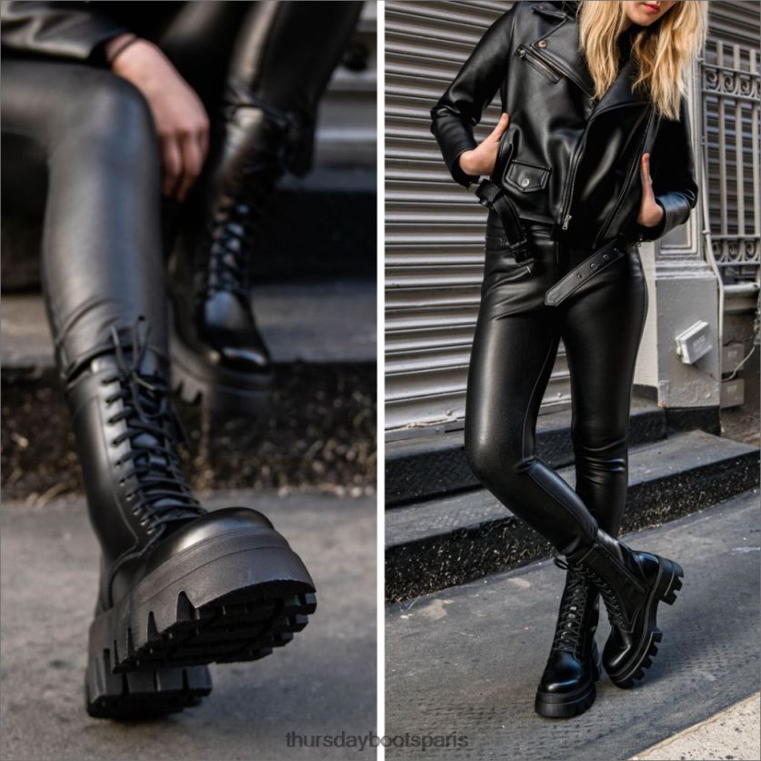 chaussures FX48NR410 femmes noir Thursday Boots dynastie