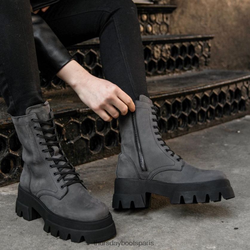 chaussures FX48NR411 femmes gris mat Thursday Boots dynastie