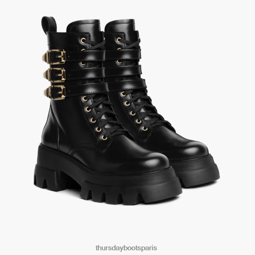 chaussures FX48NR413 femmes or noir Thursday Boots dynastie