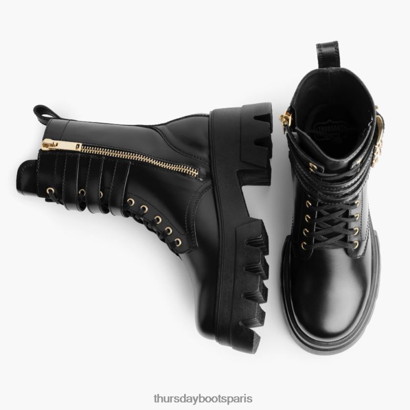 chaussures FX48NR413 femmes or noir Thursday Boots dynastie