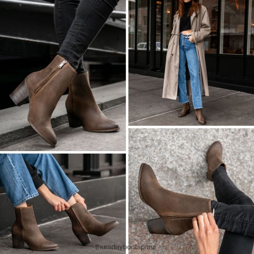 chaussures FX48NR424 femmes savane Thursday Boots ligne haute