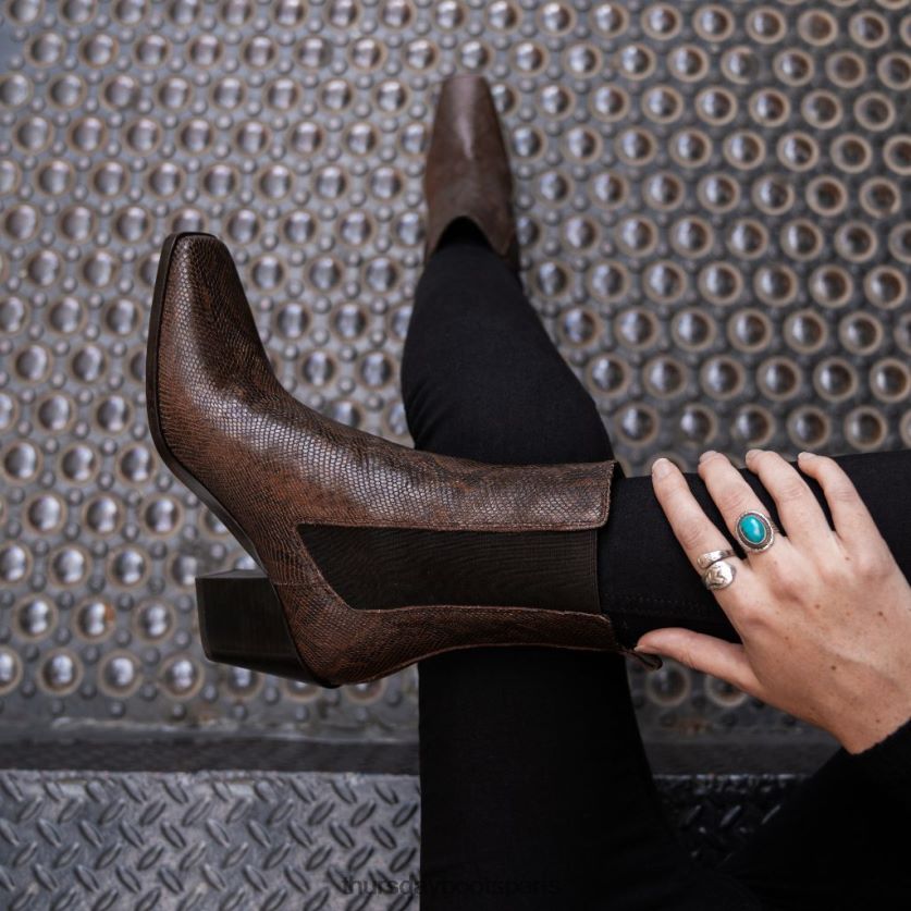 chaussures FX48NR426 femmes imprimé serpent chocolat Thursday Boots soho