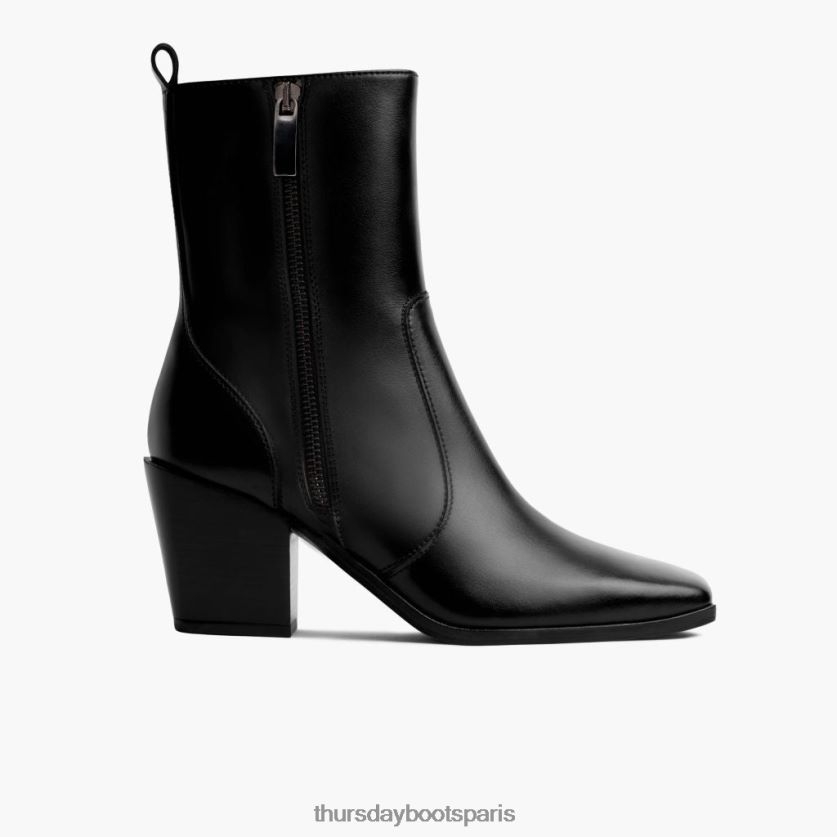 chaussures FX48NR429 femmes noir Thursday Boots soho zip