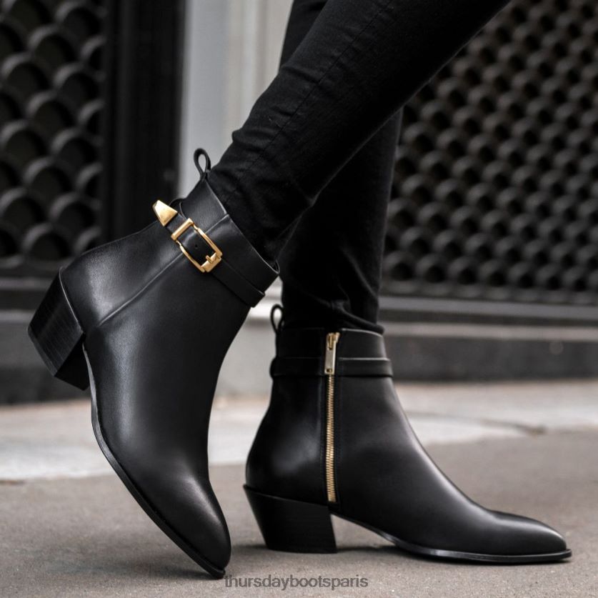 chaussures FX48NR432 femmes noir Thursday Boots charme