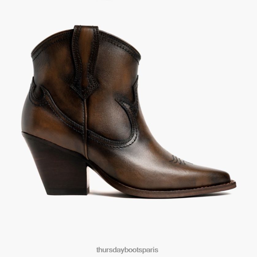 chaussures FX48NR443 femmes café Thursday Boots indien