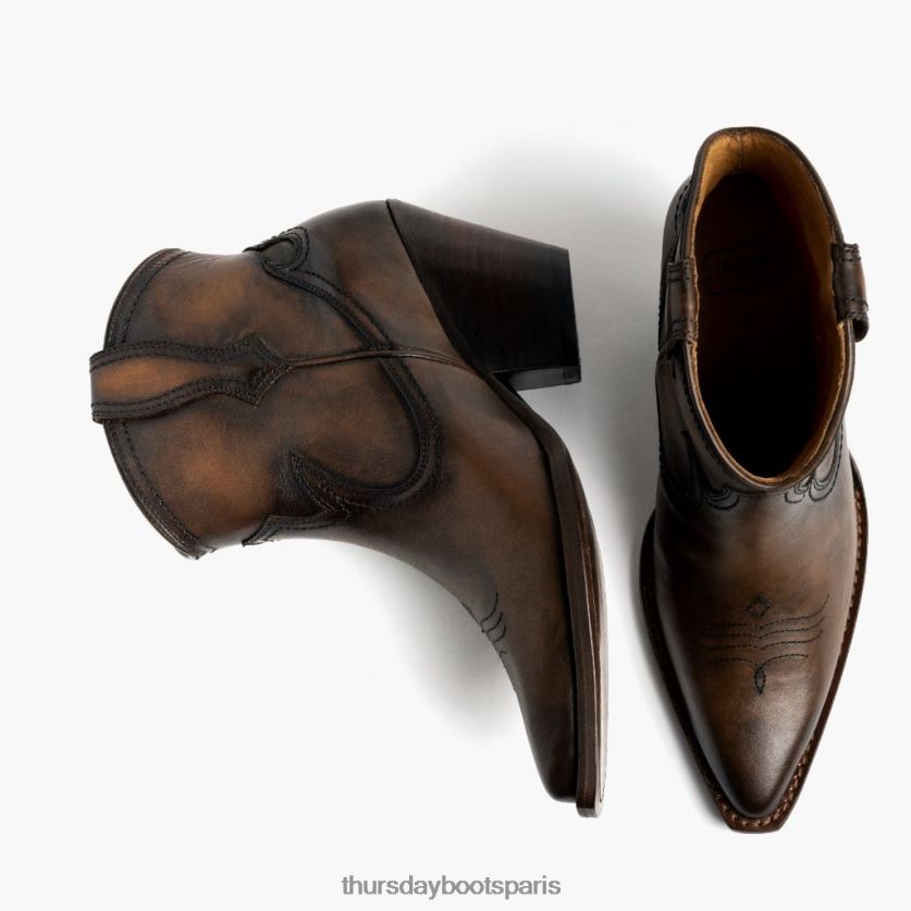 chaussures FX48NR443 femmes café Thursday Boots indien