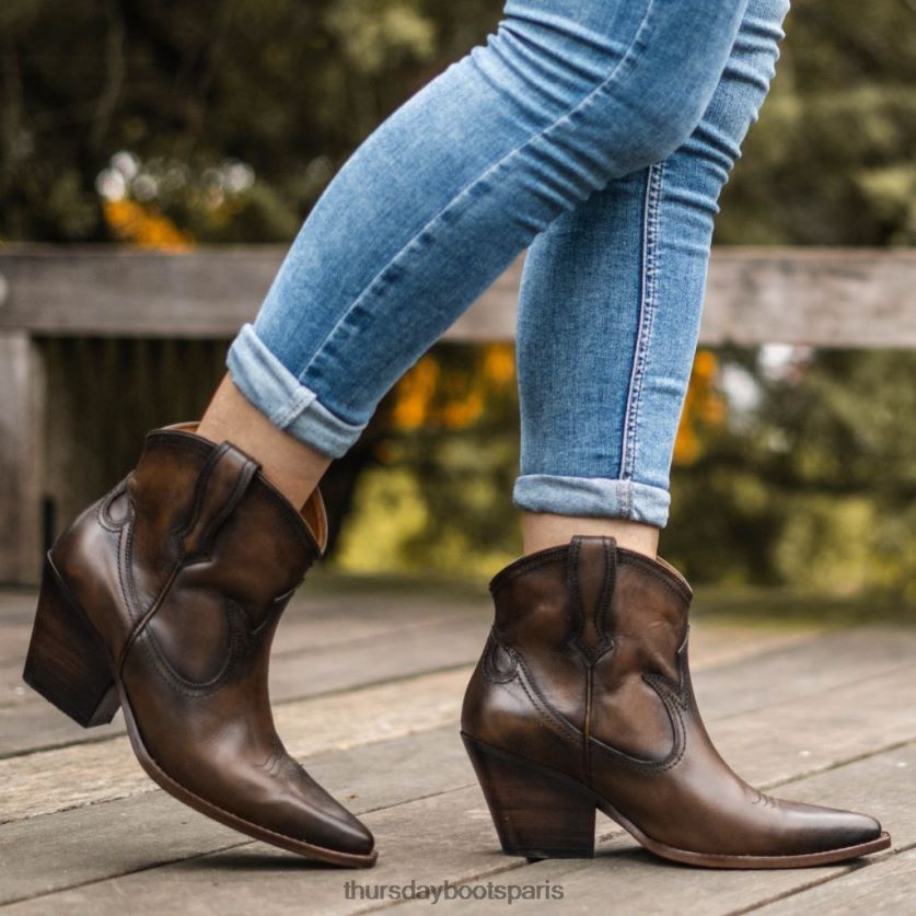 chaussures FX48NR443 femmes café Thursday Boots indien