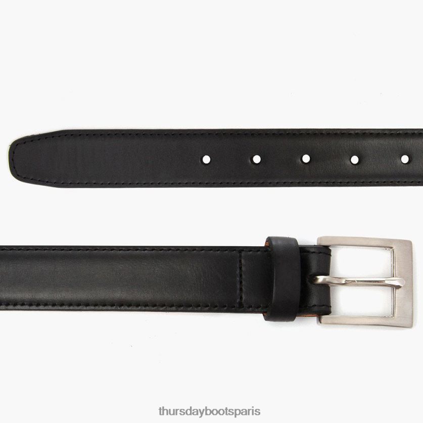 accessoires FX48NR162 Hommes noir Thursday Boots ceinture en cuir classique