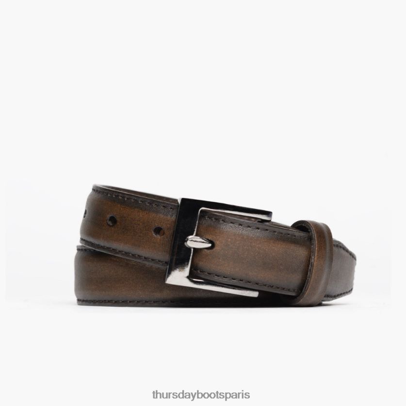 accessoires FX48NR165 Hommes café noir Thursday Boots ceinture en cuir classique