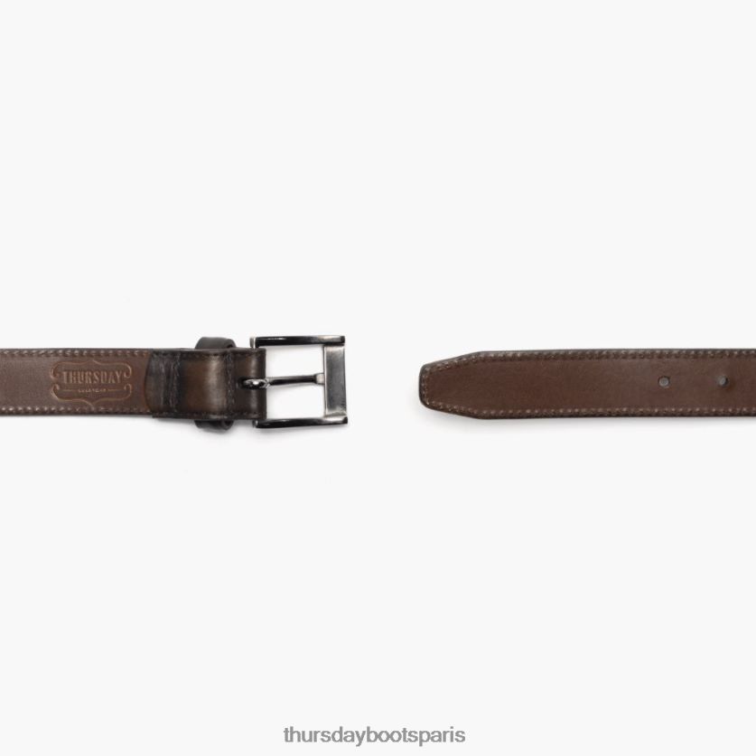 accessoires FX48NR165 Hommes café noir Thursday Boots ceinture en cuir classique